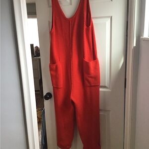 Women's Red Jumpsuit